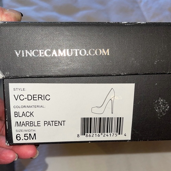 VINCE CAMUTO Marble/Black Patent SZ 6.5 WORN ONCE - Picture 10 of 11